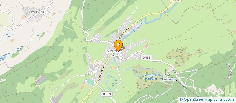 localisation de l'entreprise LES CLARINES  CHAPELLE-DES-BOIS