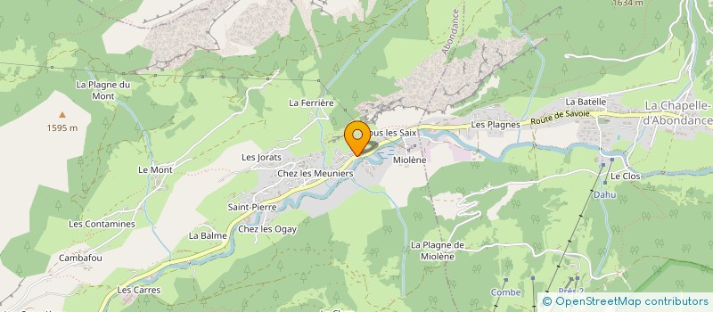 localisation de l'entreprise LES CLARINES  ABONDANCE