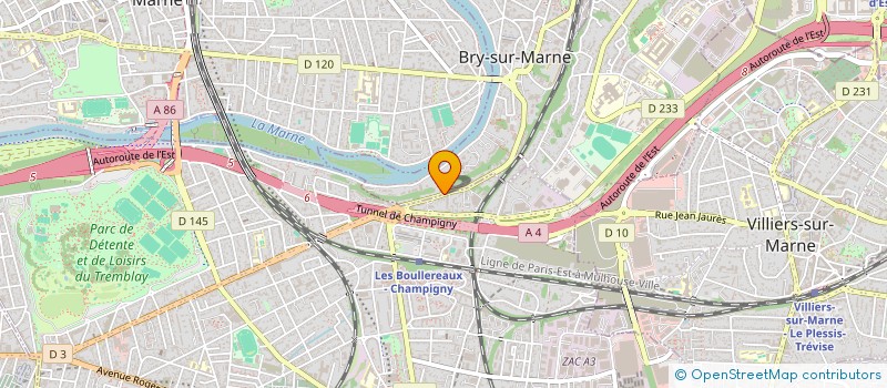 localisation de l'entreprise LES CLARINES  BRY-SUR-MARNE