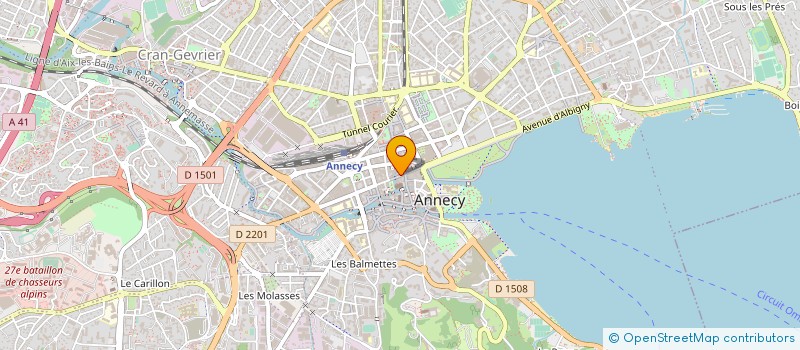 localisation de l'entreprise LES CLARINES DU CHARMAIX à ANNECY