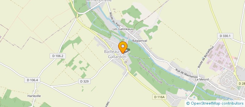 localisation de l'entreprise LES CLARINES I à BAILLEAU-ARMENONVILLE