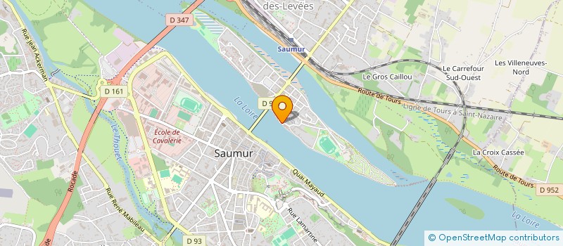 localisation de l'entreprise LES CLARINES VI  SAUMUR