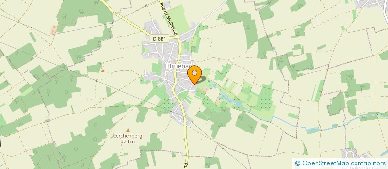 localisation de l'entreprise LES CLARINETTES DE MULHOUSE  BRUEBACH