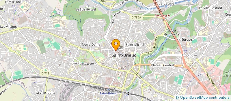 localisation de l'entreprise LES CLARISSES à SAINT-BRIEUC