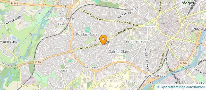 localisation de l'entreprise LES CLARISSES APOSTOLIQUES à LIMOGES