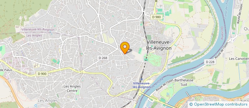 localisation de l'entreprise LES CLARS  VILLENEUVE-LES-AVIGNON