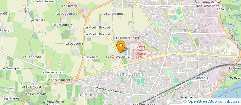 localisation de l'entreprise LES CLASHETTES  ANCENIS-SAINT-GEREON