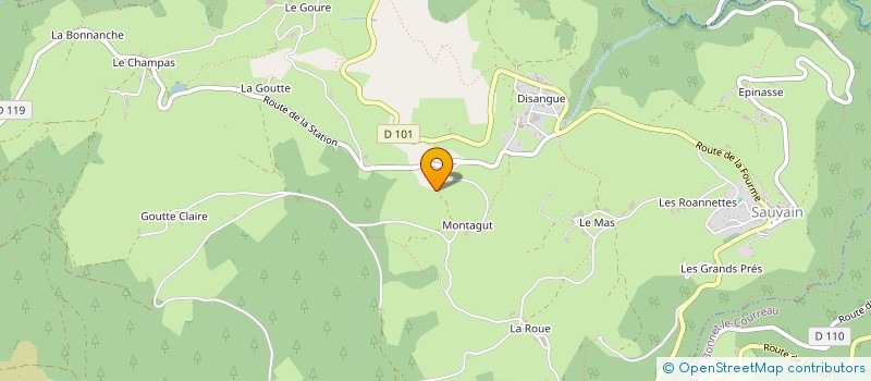 localisation de l'entreprise LES CLASSARDS DE SAUVAIN  SAUVAIN