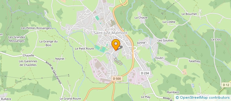 localisation de l'entreprise LES CLASSARDS SAINT-JUSTAIRES  SAINT-JUST-MALMONT