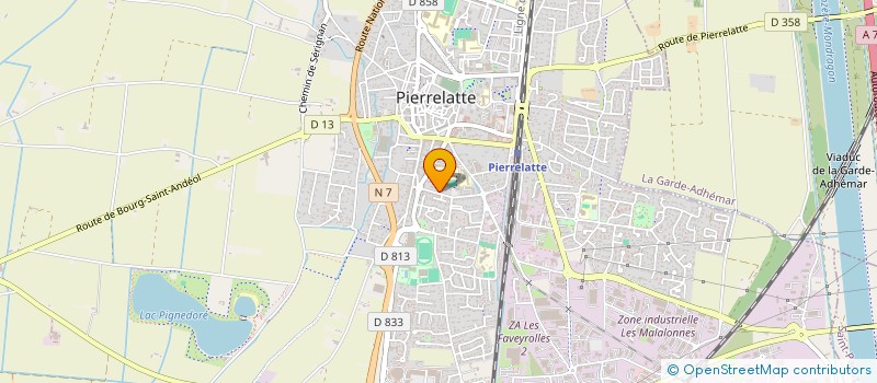 localisation de l'entreprise LES CLAUX  PIERRELATTE