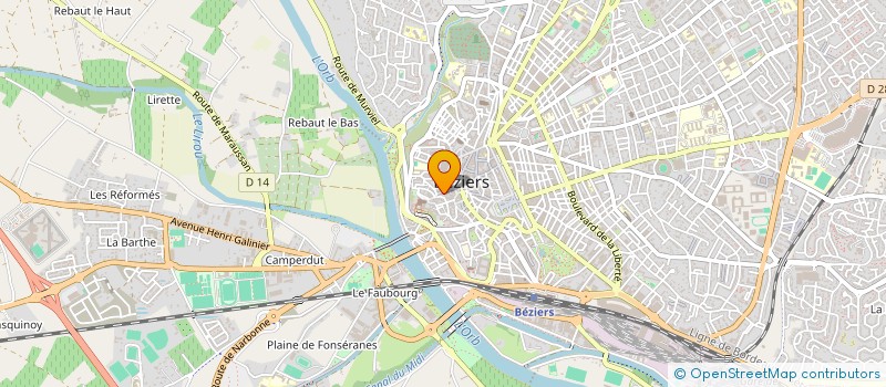 localisation de l'entreprise LES CLAUX  BEZIERS