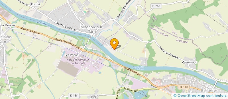 localisation de l'entreprise LES CLAUX  BESSIERES