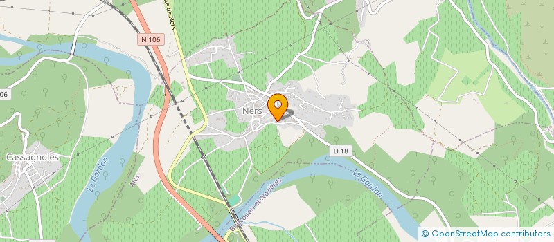 localisation de l'entreprise LES CLAUX DES TOURETTES à NERS