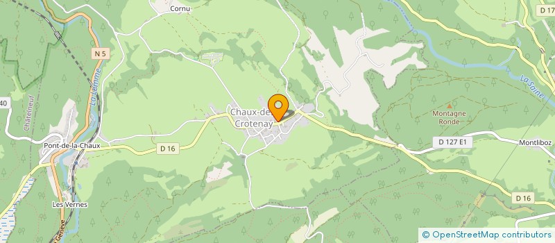 localisation de l'entreprise LES CLAVICORDIALES  CHAUX-DES-CROTENAY