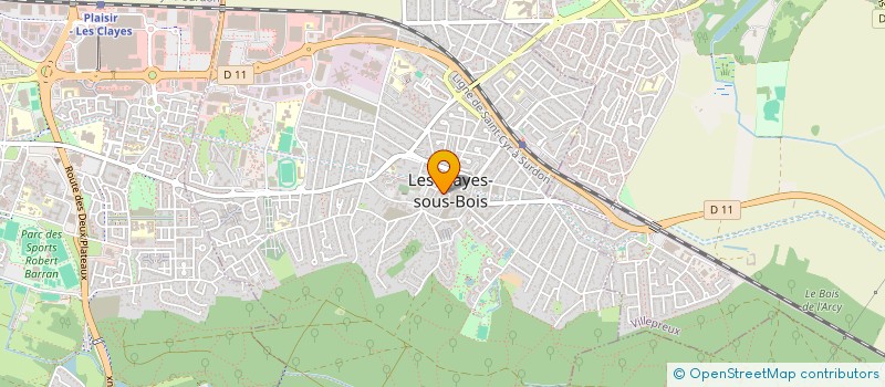 localisation de l'entreprise LES CLAYES DU PING  CLAYES-SOUS-BOIS (LES)