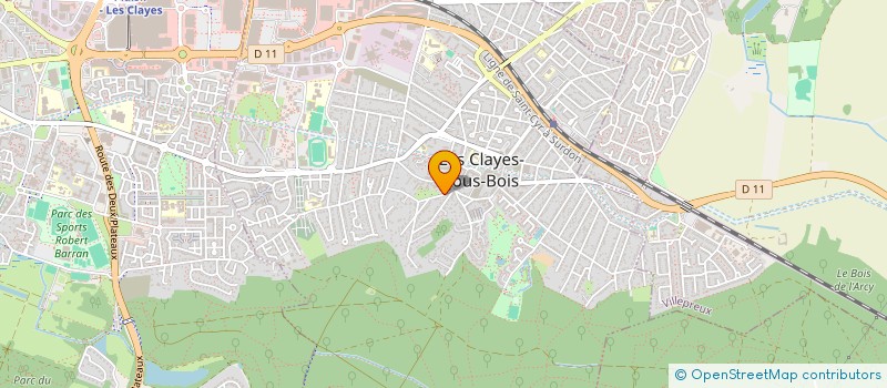 localisation de l'entreprise LES CLAYES DU SERVICE PRO  LES CLAYES-SOUS-BOIS