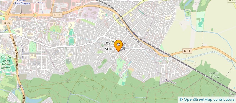 localisation de l'entreprise LES CLAYES - ESSENCIEL SOCIETE CIVILE DE CONSTRUCTION-VENTE  LES CLAYES-SOUS-BOIS