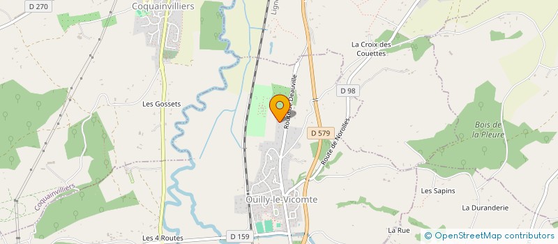 localisation de l'entreprise LES CLEFS  OUILLY-LE-VICOMTE