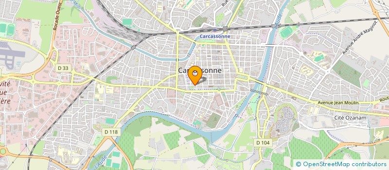 localisation de l'entreprise LES CLEFS DE L'HARMONIE ET DU BIEN ETRE à CARCASSONNE