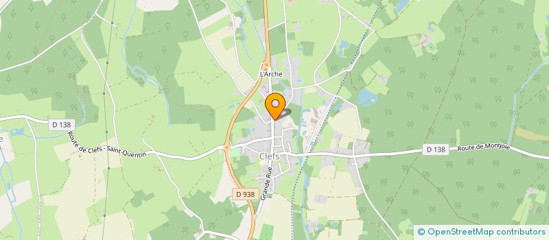 localisation de l'entreprise LES CLEFS DE L'HISTOIRE à BAUGE-EN-ANJOU