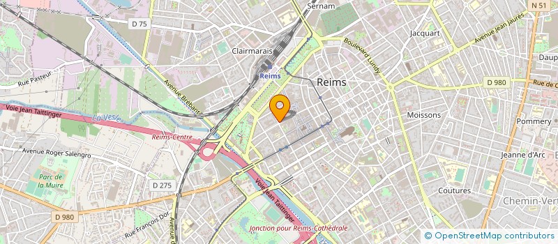 localisation de l'entreprise LES CLEFS DE L'IMMOBILIER  REIMS