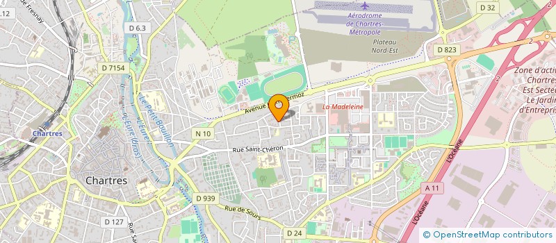 localisation de l'entreprise LES CLEFS DE LA PROPRETE à CHARTRES
