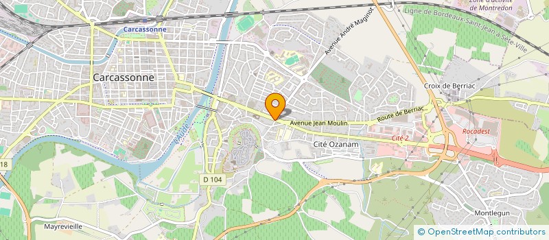 localisation de l'entreprise LES CLEFS DE LA TRANQUILLITE  CARCASSONNE