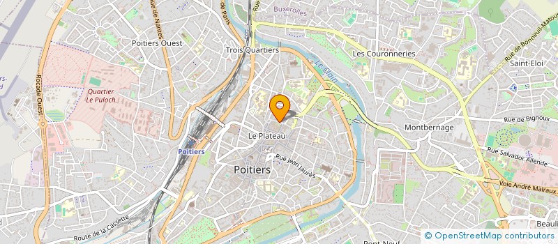 localisation de l'entreprise LES CLEFS DE NOTRE DAME LA GRANDE à POITIERS