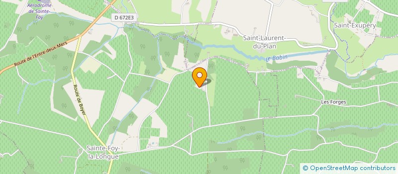 localisation de l'entreprise LES CLEFS DE SAINT PIERRE  SAINTE-FOY-LA-LONGUE