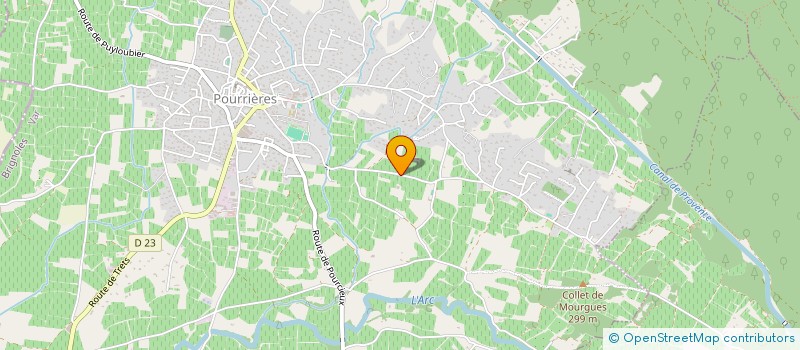 localisation de l'entreprise LES CLEFS DE  ST PIERRE  POURRIERES