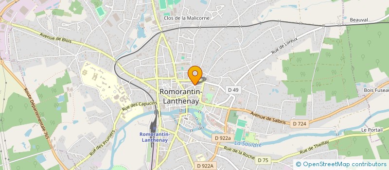 localisation de l'entreprise LES CLEFS DT  ROMORANTIN-LANTHENAY