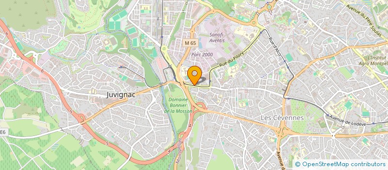 localisation de l'entreprise LES CLEFS DU BATIMENT à MONTPELLIER