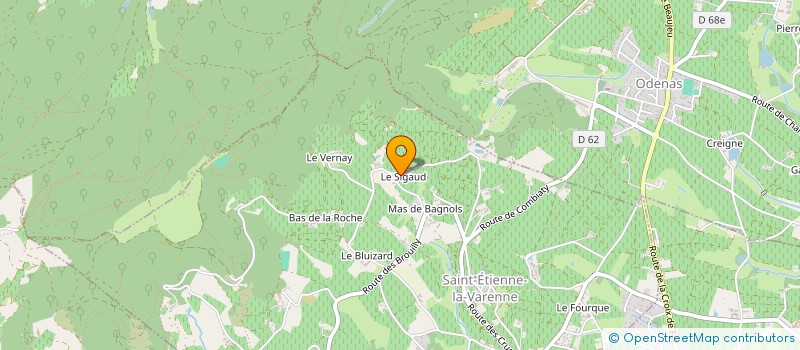 localisation de l'entreprise LES CLEFS DU BEAUJOLAIS  SAINT-ETIENNE-LA-VARENNE