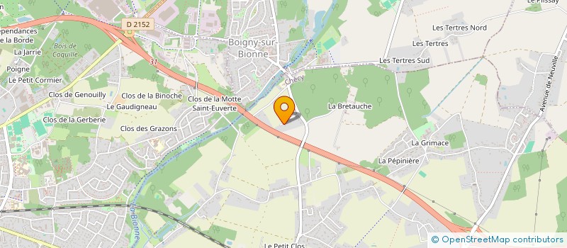 localisation de l'entreprise LES CLEFS DU CHAMP à CHECY