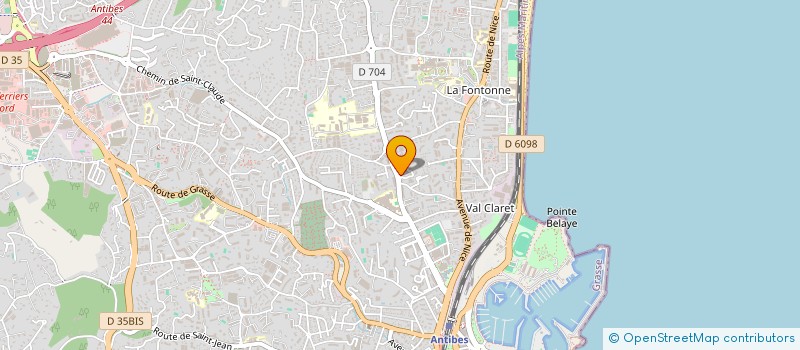 localisation de l'entreprise LES CLEFS DU PRESTIGE à ANTIBES