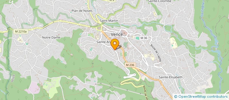 localisation de l'entreprise LES CLEFS DU REVE à VENCE