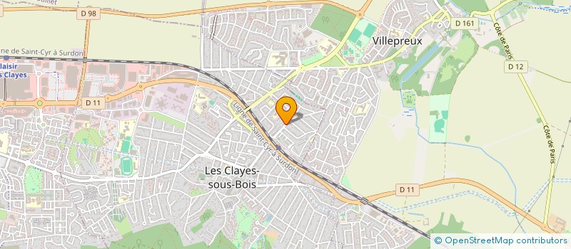 localisation de l'entreprise LES CLEFS LYRIQUES à LES CLAYES-SOUS-BOIS