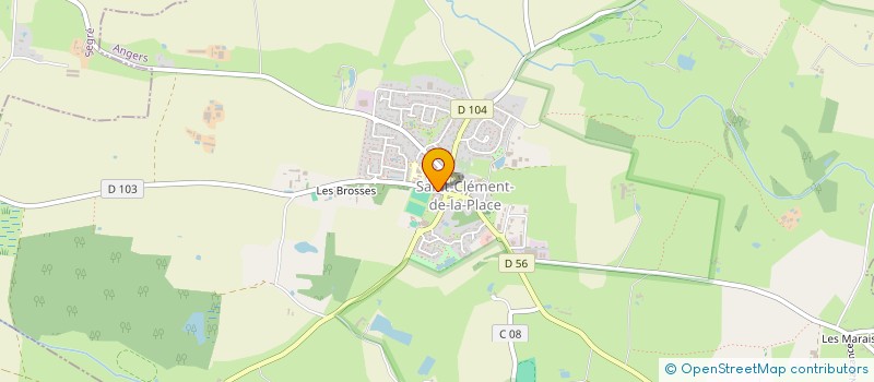 localisation de l'entreprise LES CLEM'ACTIFS  SAINT-CLEMENT-DE-LA-PLACE