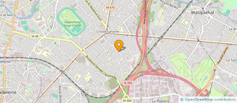 localisation de l'entreprise LES CLEMATITES  MARCQ-EN-BARUL