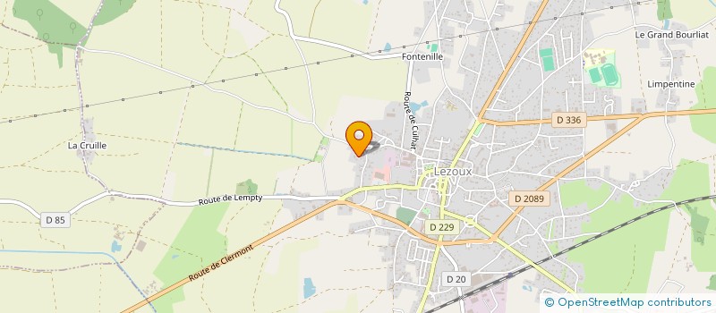 localisation de l'entreprise LES CLEMATITES  LEZOUX