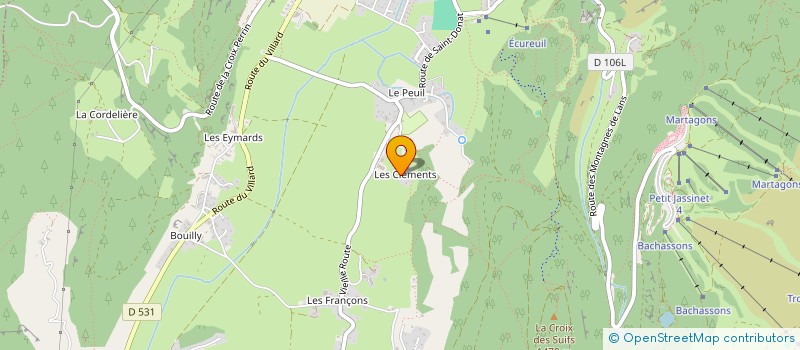 localisation de l'entreprise LES CLEMENTS  LANS-EN-VERCORS