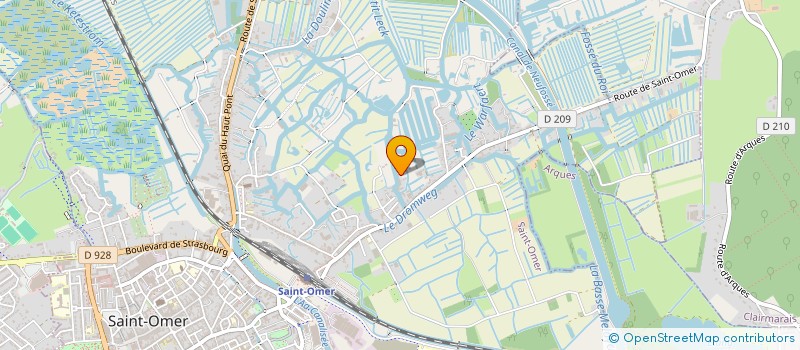 localisation de l'entreprise LES CLEMINGUES  SAINT-OMER