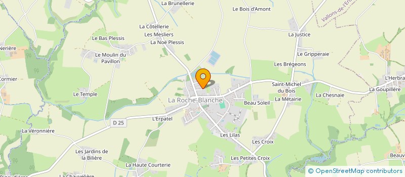 localisation de l'entreprise LES CLEMS  LA ROCHE-BLANCHE