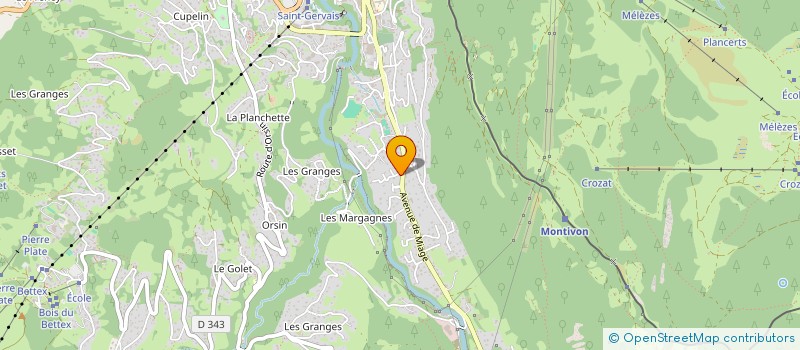 localisation de l'entreprise LES CLEOS  SAINT-GERVAIS-LES-BAINS