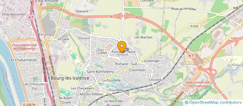 localisation de l'entreprise LES CLERCS DU MARIGNY  BOURG-LES-VALENCE