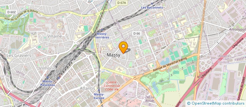 localisation de l'entreprise LES CLES à MASSY