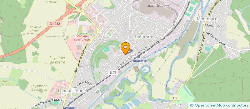 localisation de l'entreprise LES CLES A MOLETTE DES DEUX VALLEES  THOUROTTE