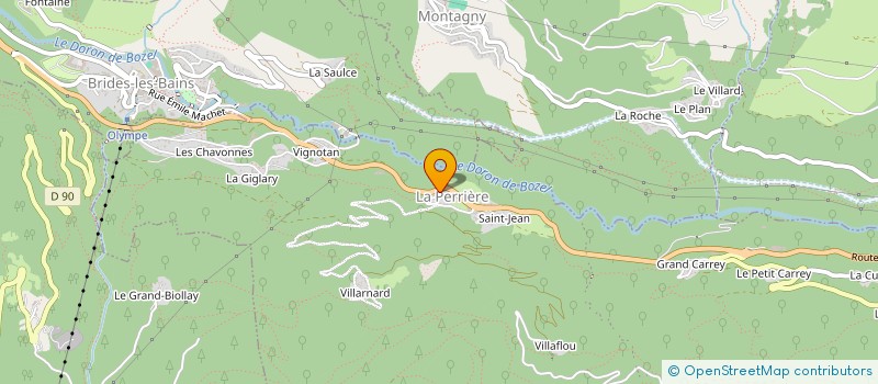 localisation de l'entreprise LES CLES BLANCHES à COURCHEVEL