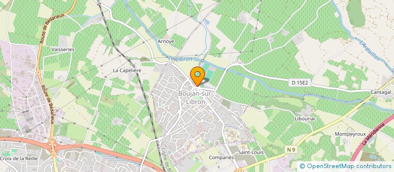 localisation de l'entreprise LES CLES D'ARNOEMIE à BOUJAN-SUR-LIBRON