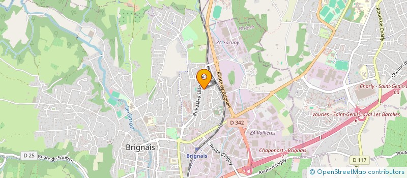 localisation de l'entreprise LES CLES D'AXELLE  BRIGNAIS